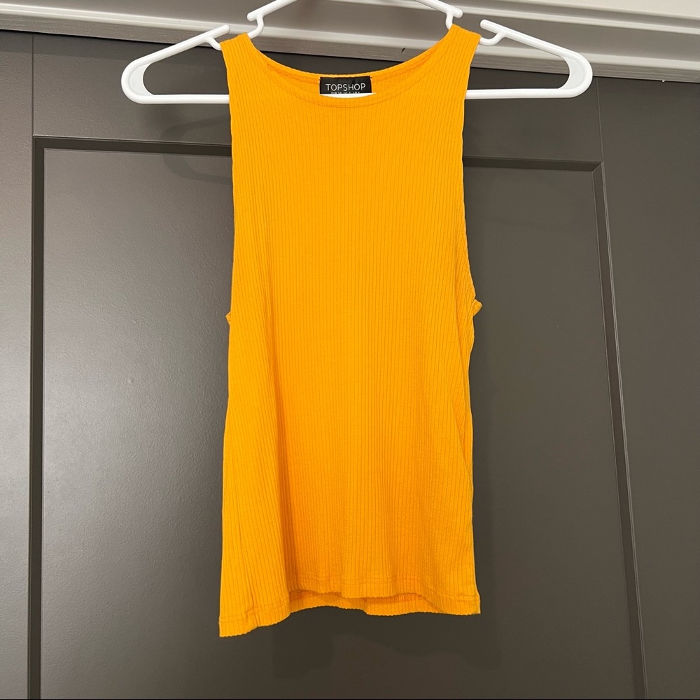 Topshop Yellow Tank Top Tee